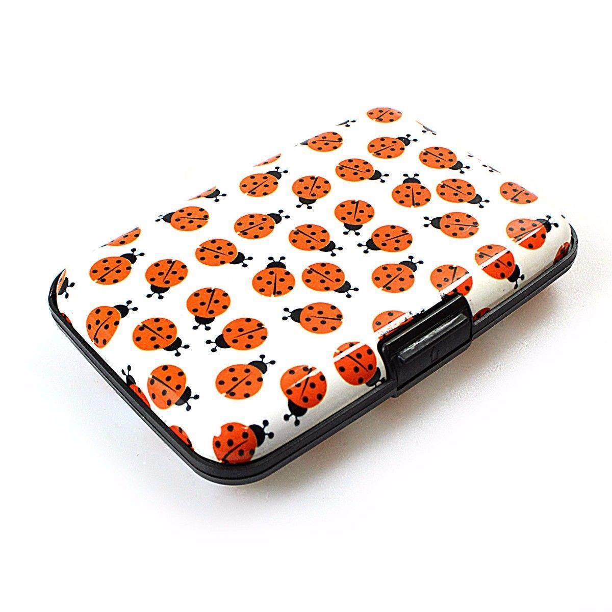 Aluminium Plastic Card Holder Wallet With Printed Design Assorted Designs