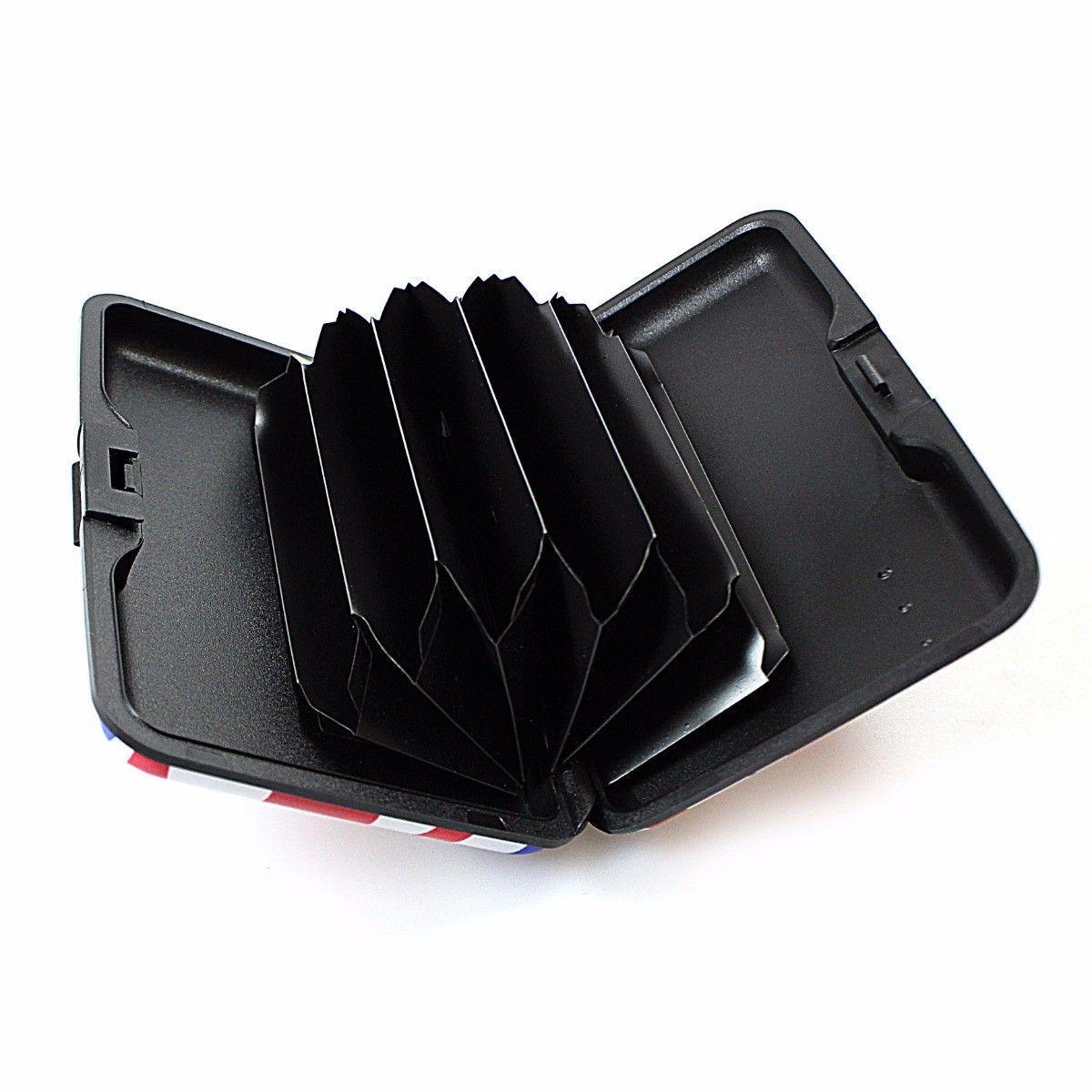Aluminium Plastic Card Holder Wallet With Printed Design Assorted Designs