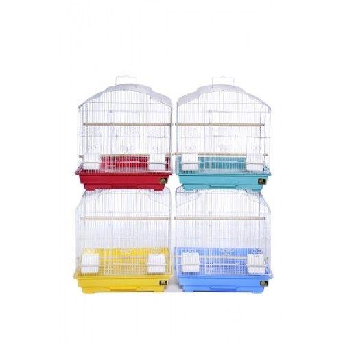 Small Indoor Bird Cage 22 x 26 cm Assorted Colours 5428