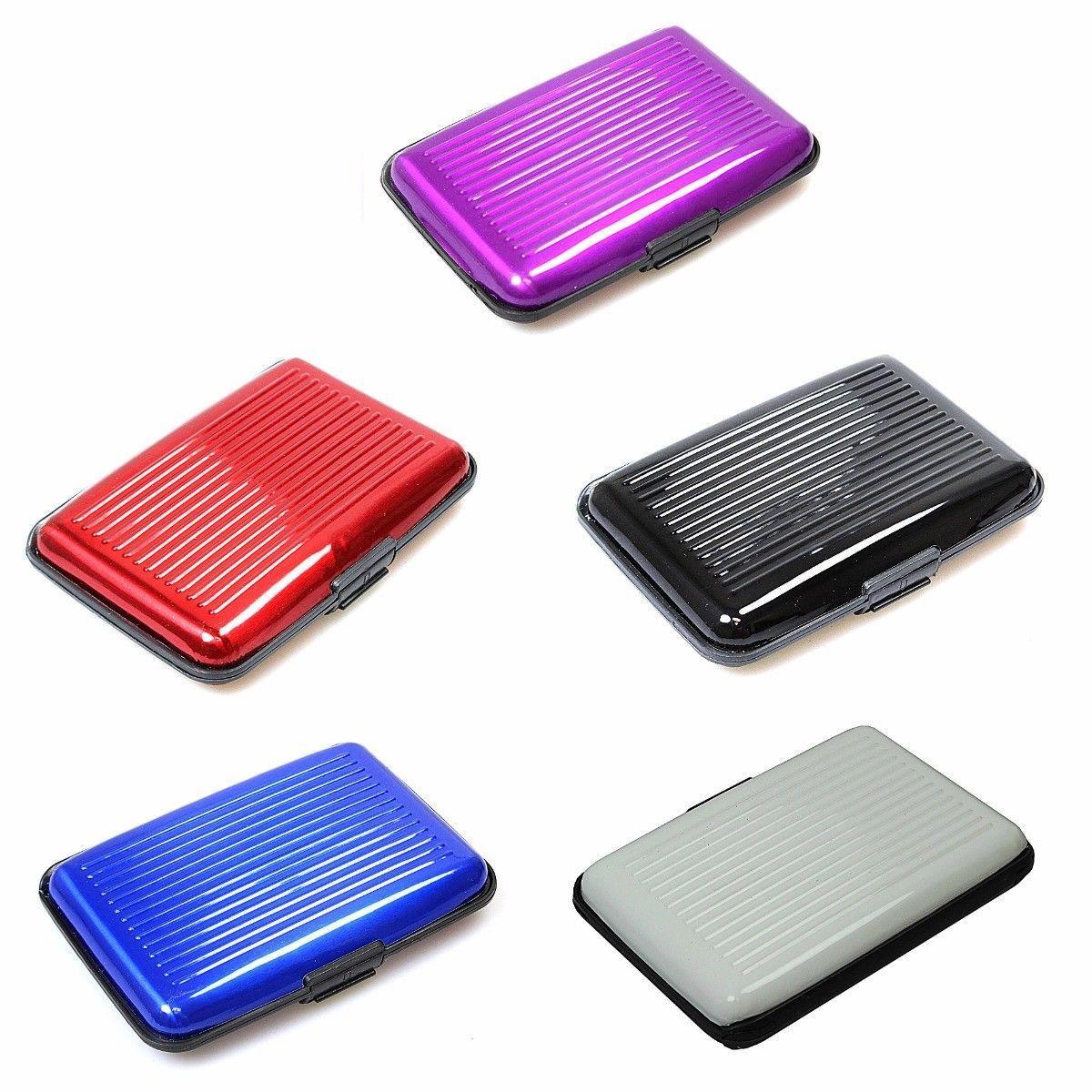 Aluminium Plastic Card Holder Wallet, Assorted Colours,