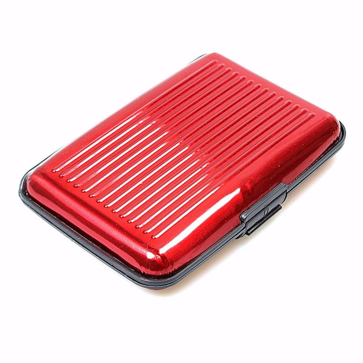 Aluminium Plastic Card Holder Wallet, Assorted Colours,
