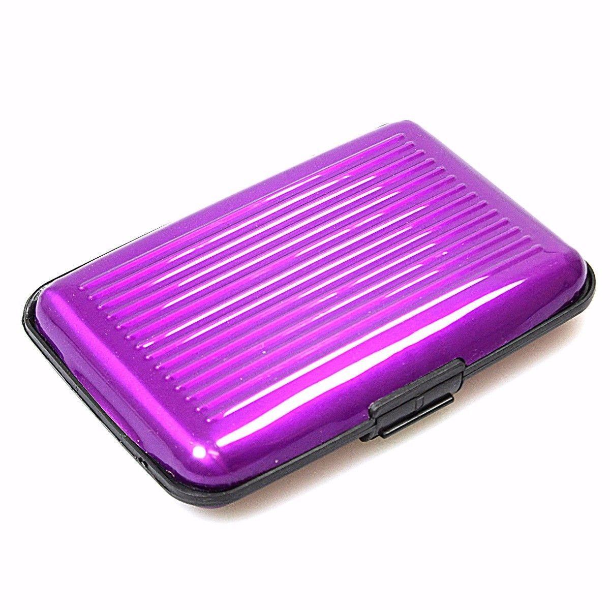 Aluminium Plastic Card Holder Wallet, Assorted Colours,