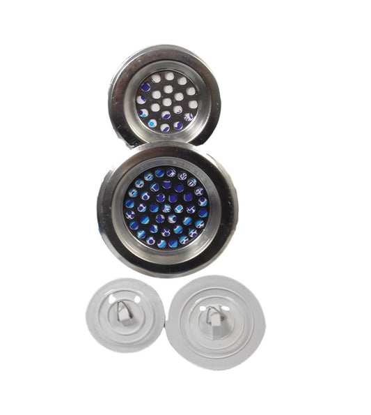 Household Sink Bathroom Kitchen Drainer Set Plug and Strain 4 Sizes 4 Pack 5480