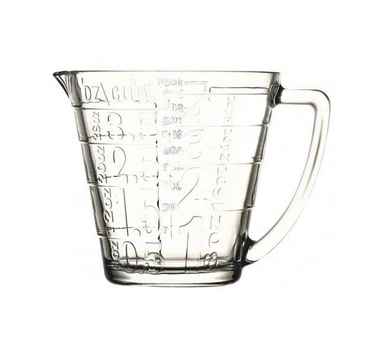 Pb Glass Measuring Jug 1 Litre (Parcel Plus Rate)