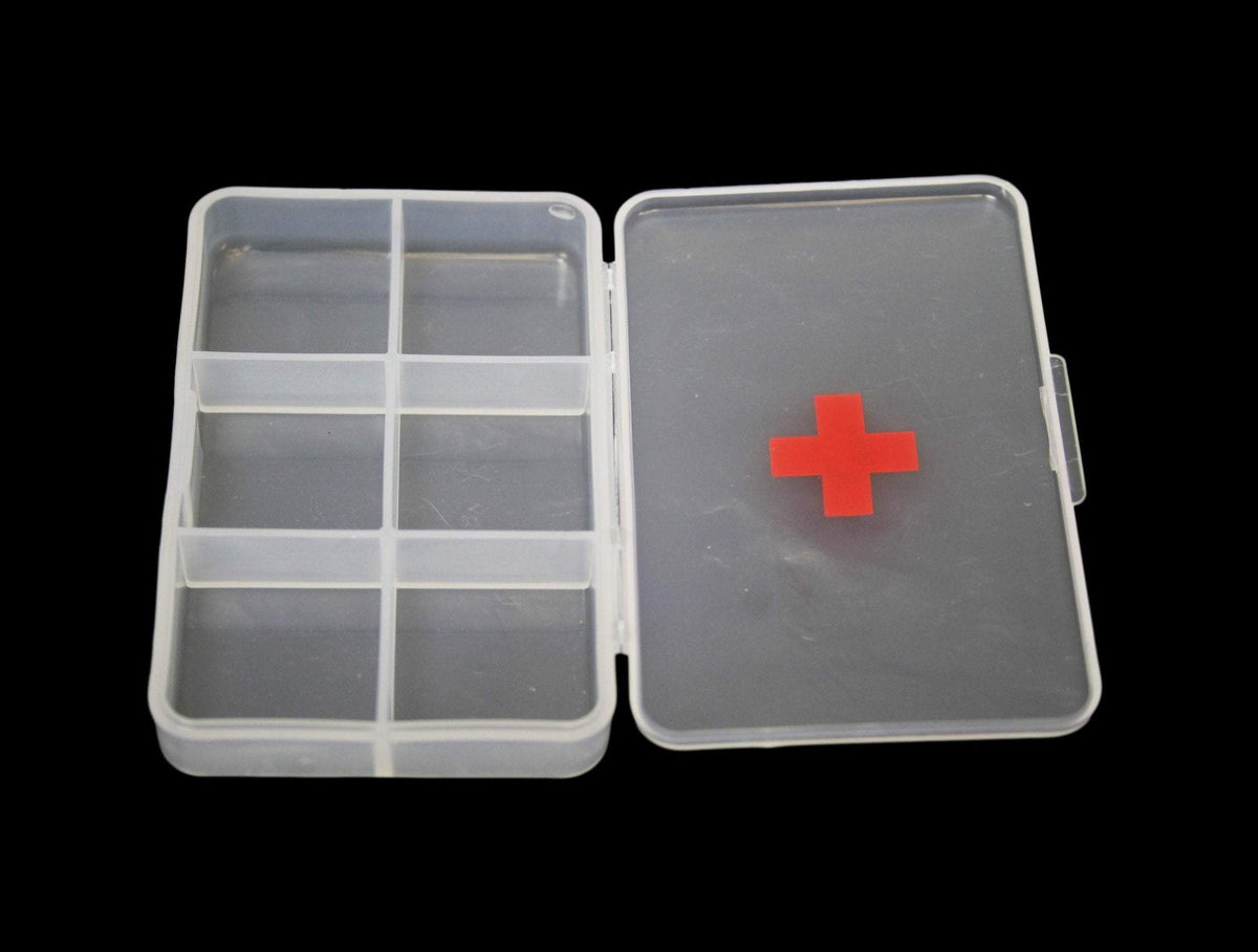 Clear Plastic First Aid Pill Bo x Organiser