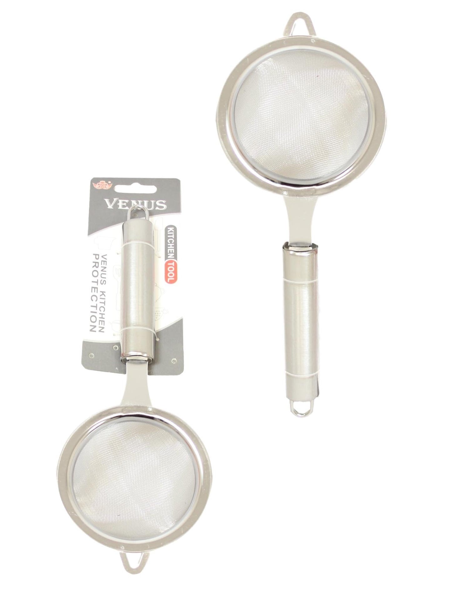 Kitchen Tool Stainless Steel Sieve Food Prep 9cm x 22cm 5555