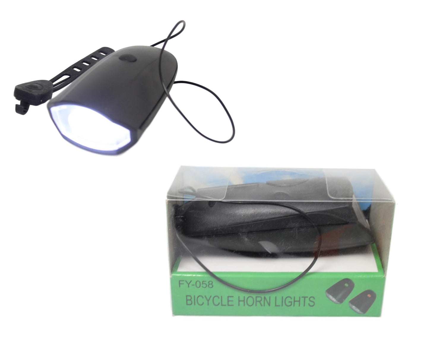 Bicycle Safety Hazard Light And Horn 2 in 1 Long Horn Switch Bicycle Light 12cm  5583