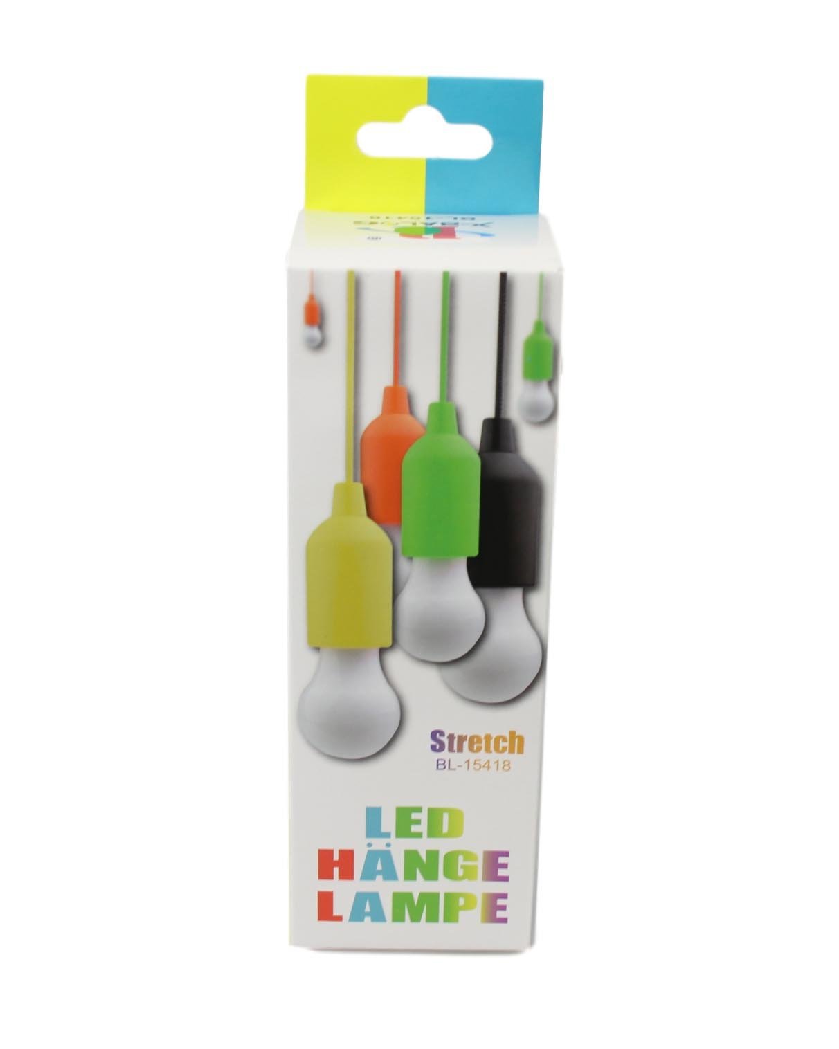 LED Hanging Lamp Bulb 16 cm Warm Light Assorted Colours 5591