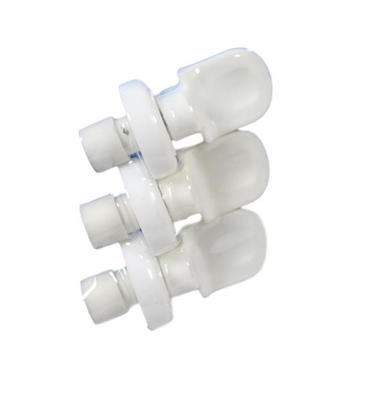 3 Pack Plastic Magical Expanded Bottle Liquid Stopper Lid White 7cm 5606