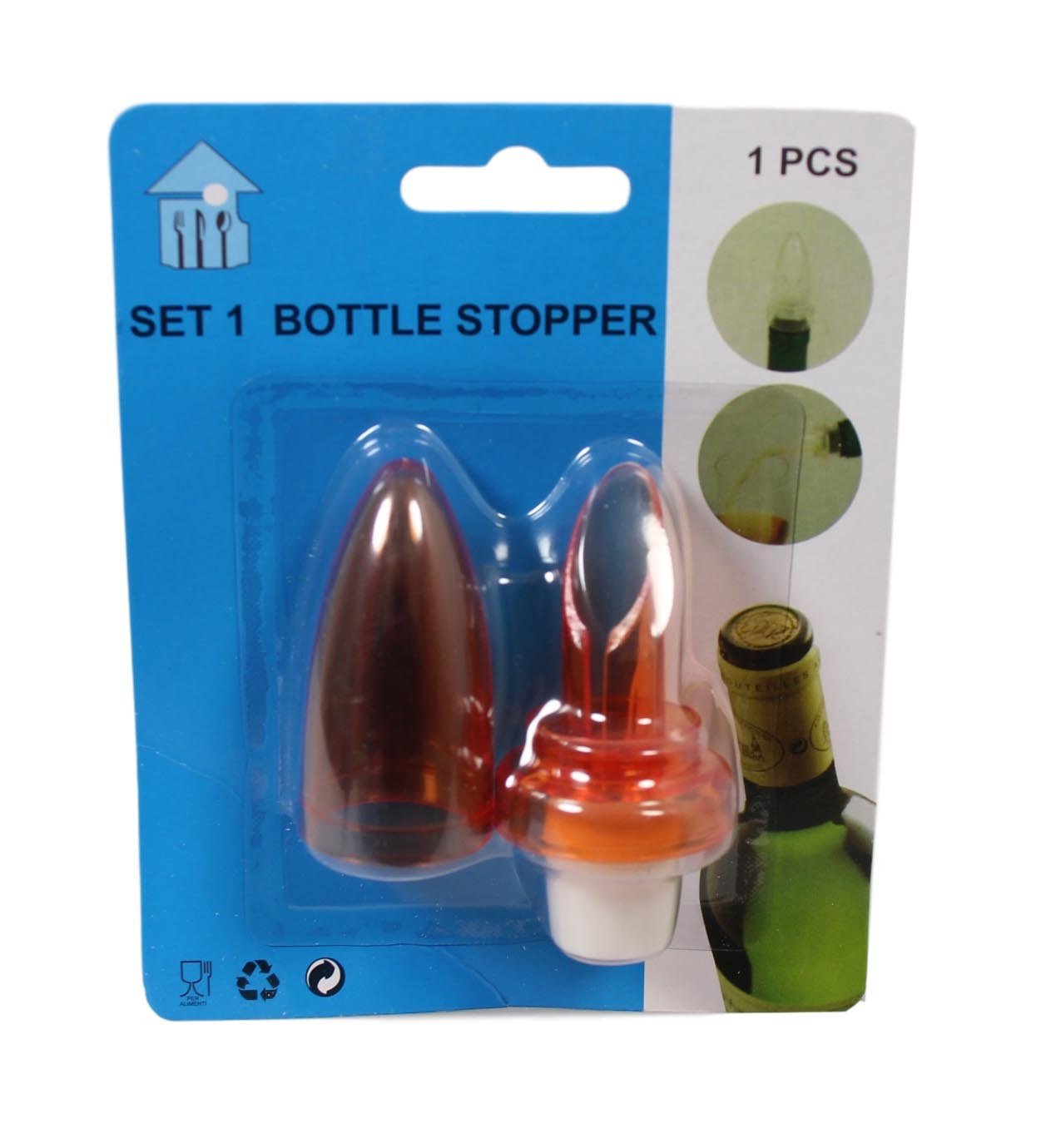 Bottle Stoppers Liquid Champagne Bottle Lid 2 In 1 Available In Red And Clear 5608