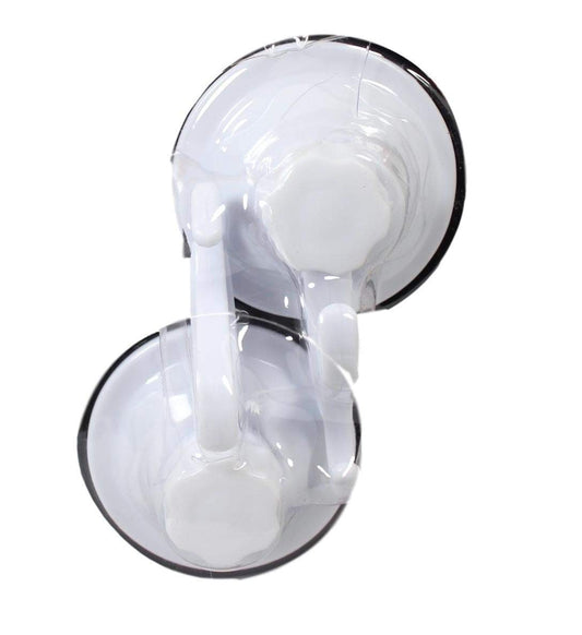 Plastic Snap On Suction Pad Sticky Wall Hook 7.5 cm Pack of 2 5639