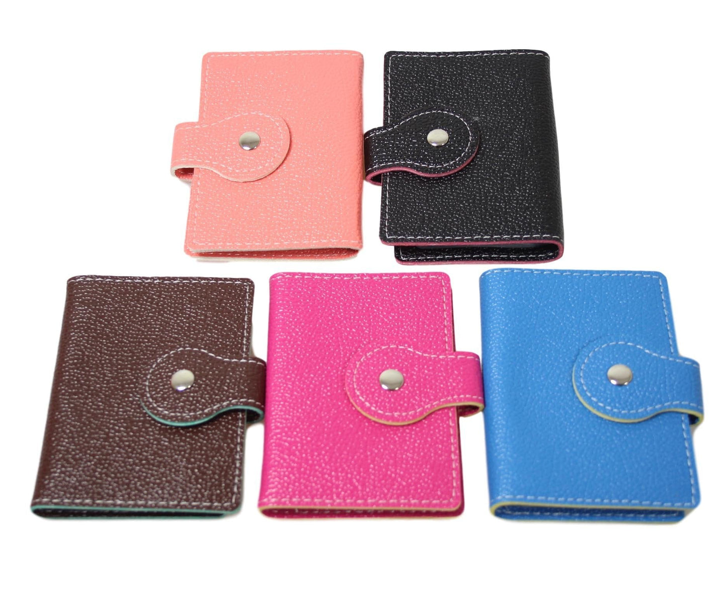 Credit Card Holder Book Design 10 x 8 cm Assorted Colours 5643