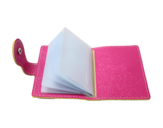 Credit Card Holder Book Design 10 x 8 cm Assorted Colours 5643