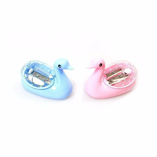 Swan Duck Shaped Pencil Sharpener Assorted Colours 1522 A