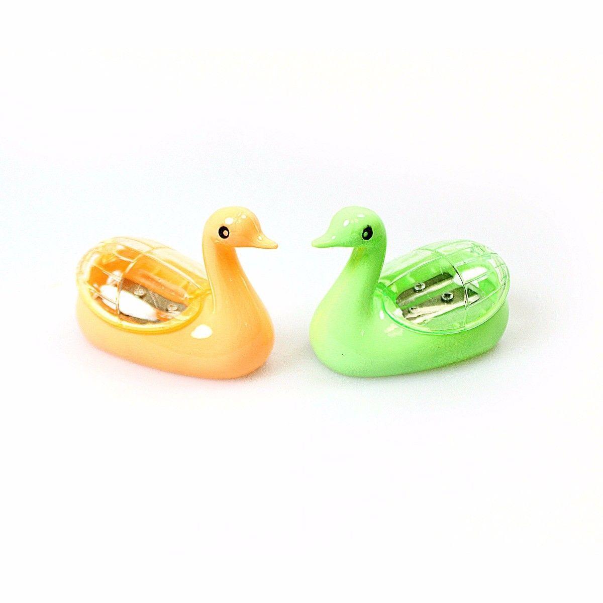 Swan Duck Shaped Pencil Sharpener Assorted Colours 1522 A