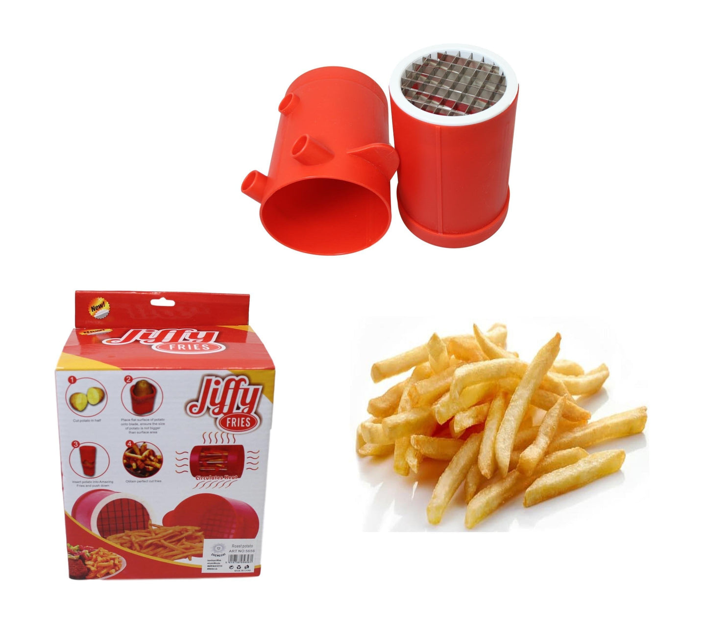 Jiffy Fries Simple Easy Create Your Own Potato Fries 14cm x 10cm 5656