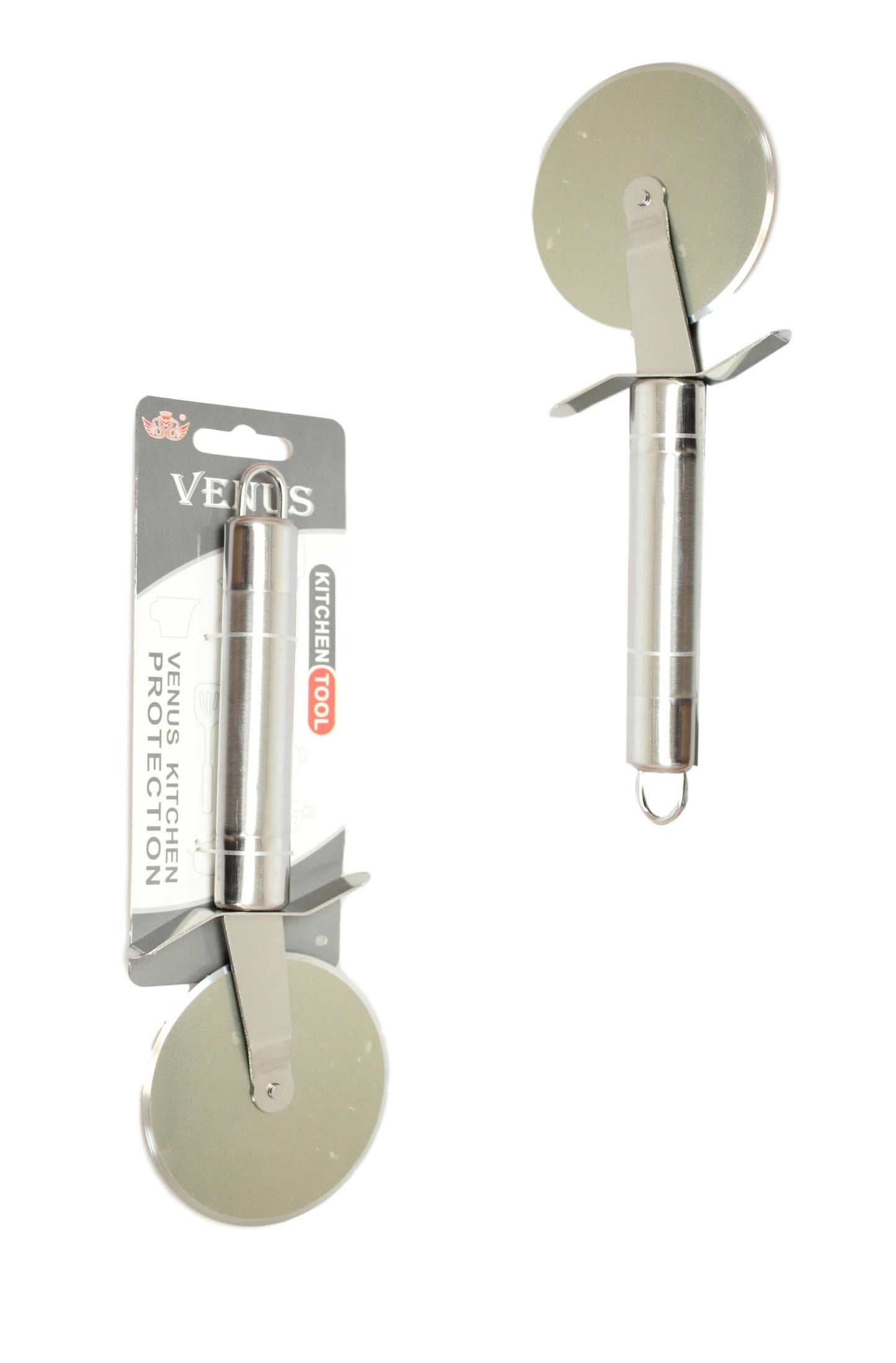 Stainless Steel Kitchen Prep Pizza Cutter Roller 8cm Blade 1 Pack 5560