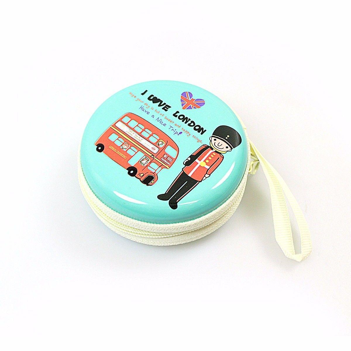 'I Love London' England Designs Earphone Coin Pouch Assorted Designs