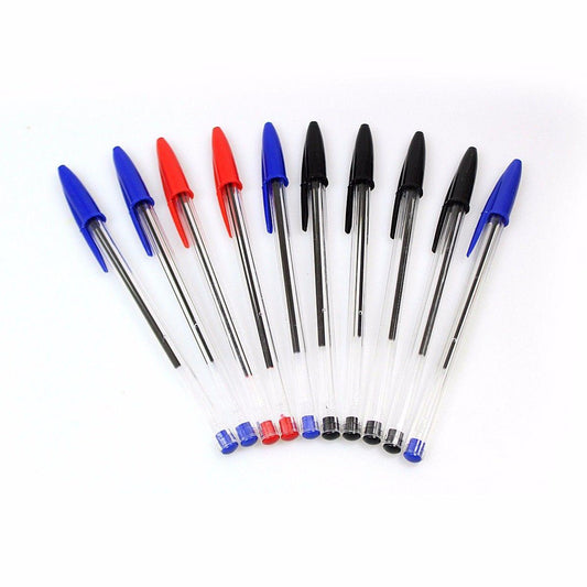 Ballpoint Pens Pack of 10 Assorted Colours 1548