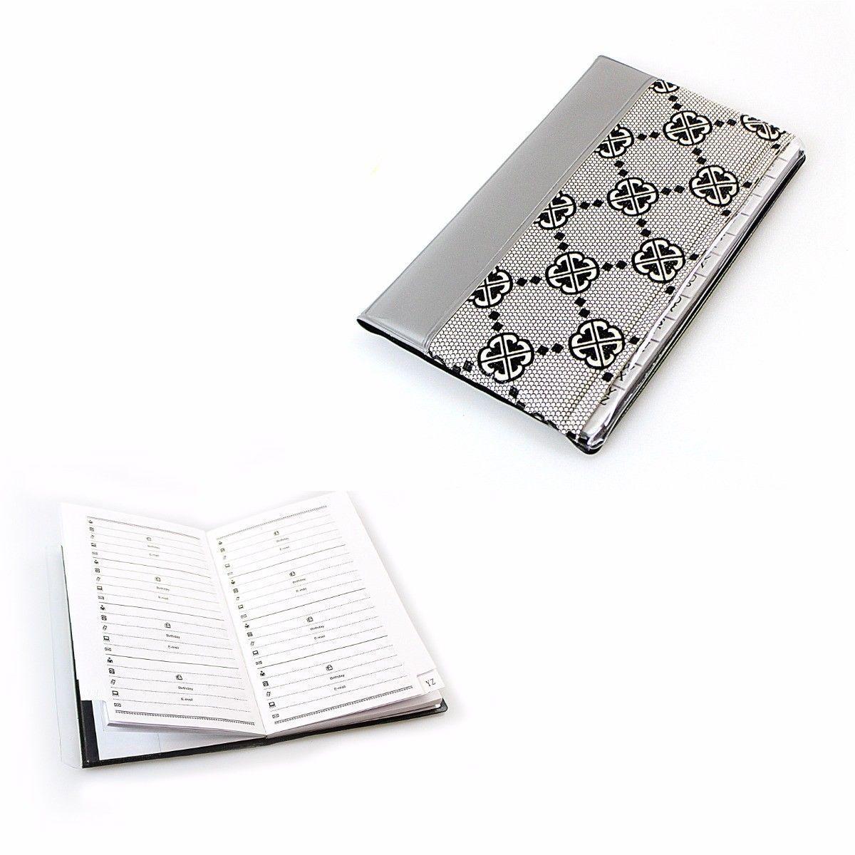 Address Book 18 x 9.5 cm Assorted Colours 1740