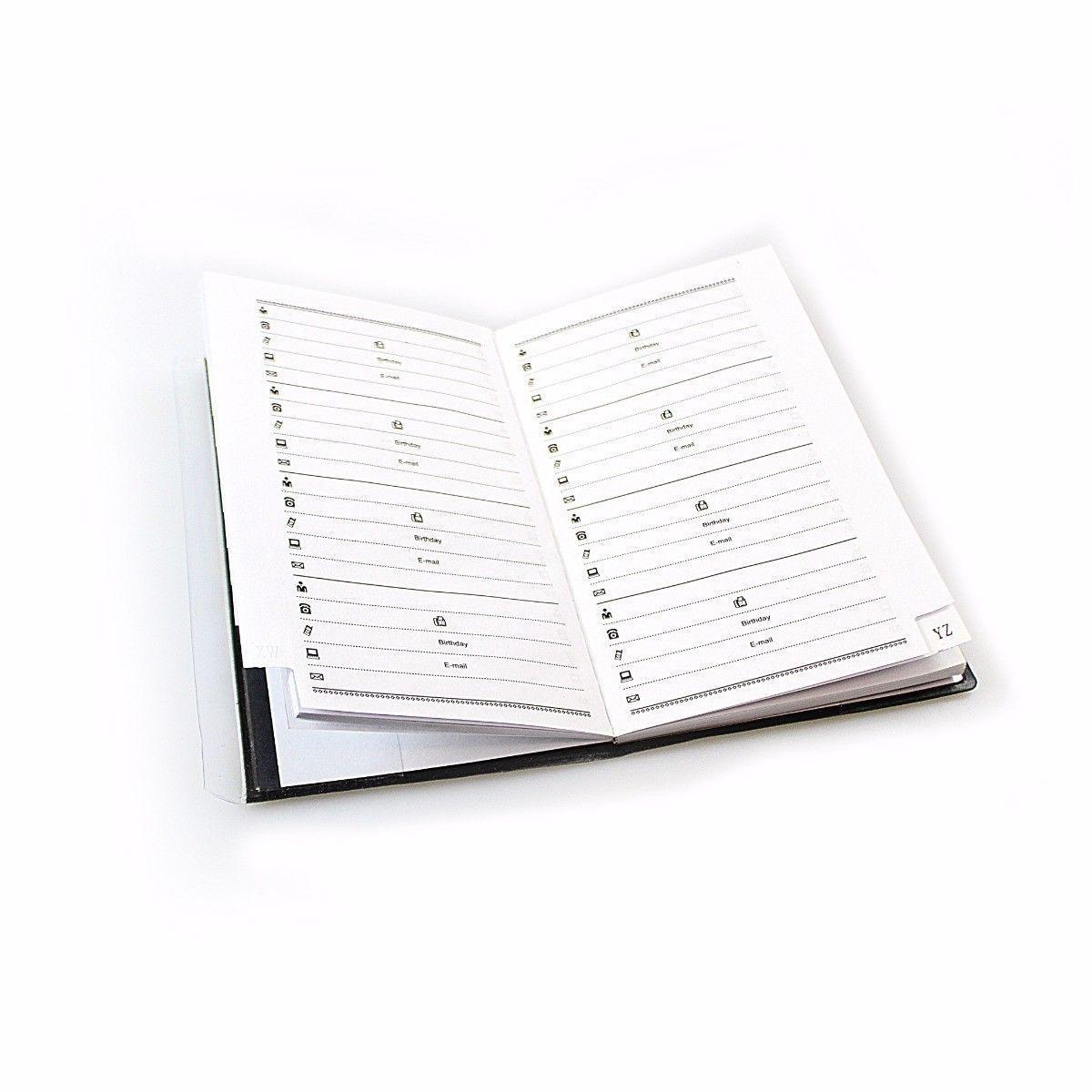 Address Book 18 x 9.5 cm Assorted Colours 1740