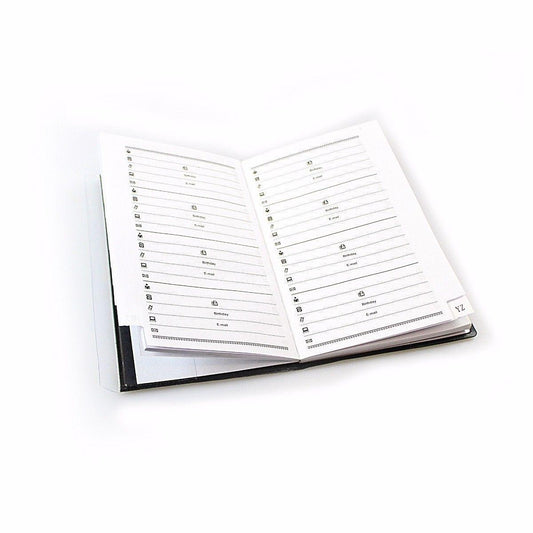 Address Book 18 x 9.5 cm Assorted Colours 1740
