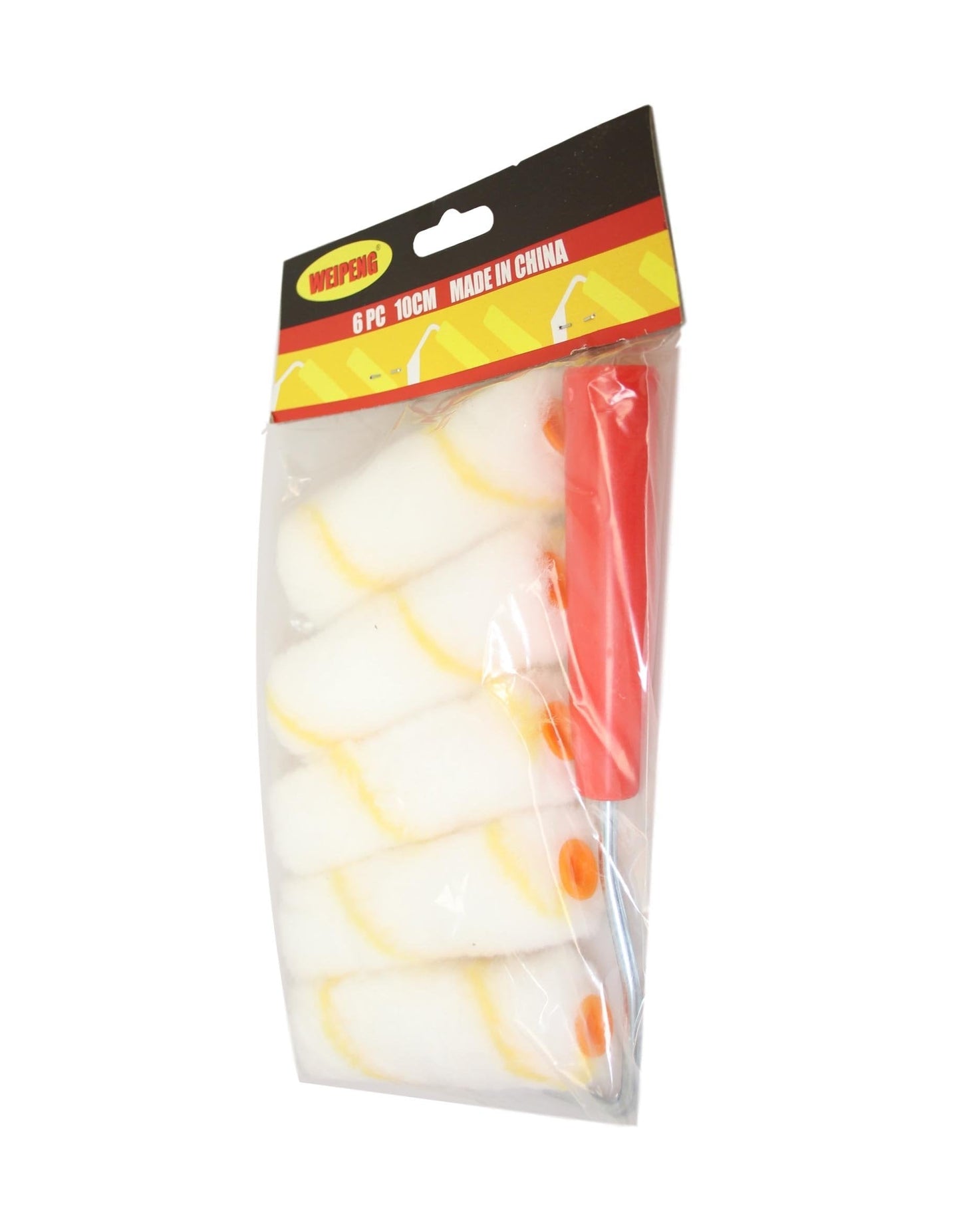 6 Pack Small Paint Rollers Household DIY Rollers 10cm With Handle 5712