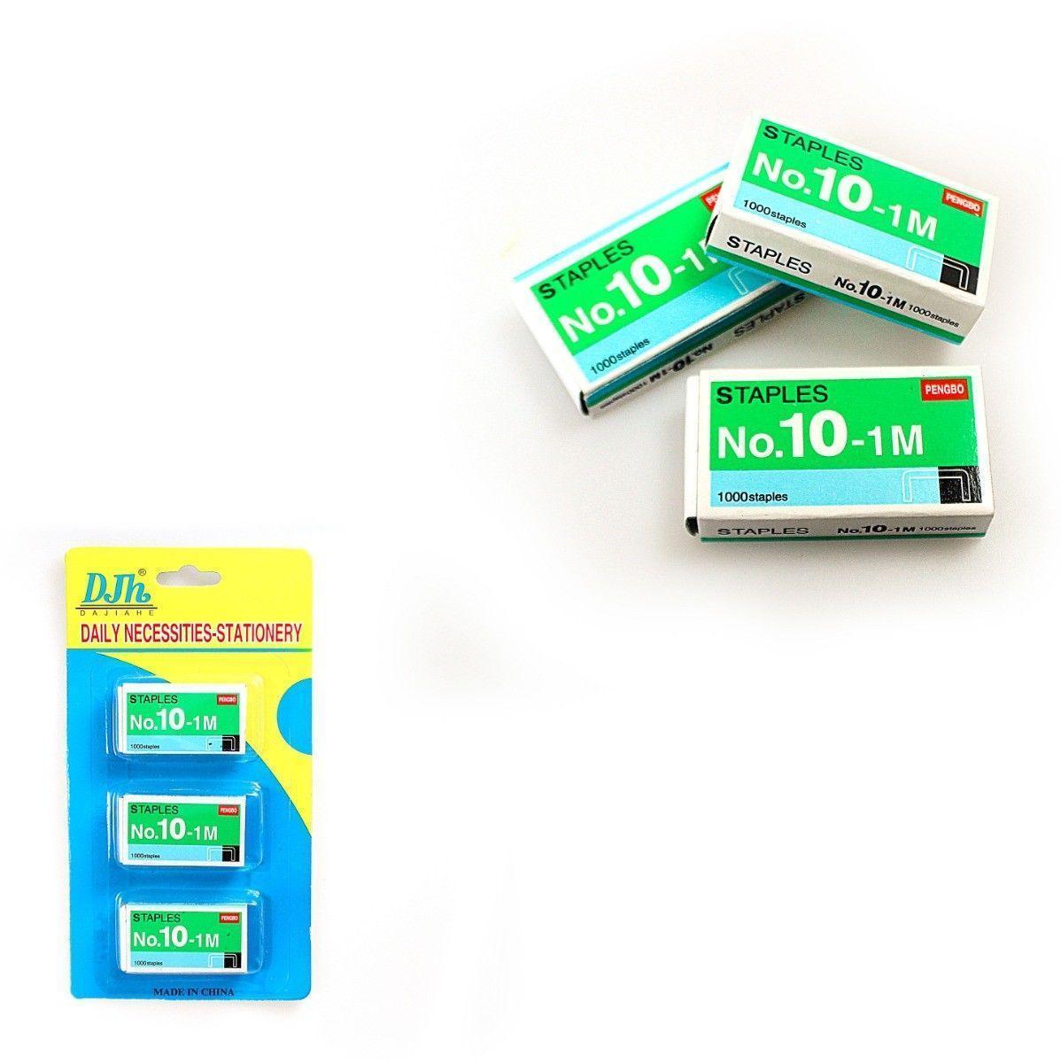 Metal Stationery Staples No.10-1M 5mm Pack of 3 0498