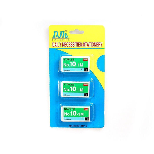 Metal Stationery Staples No.10-1M 5mm Pack of 3 0498