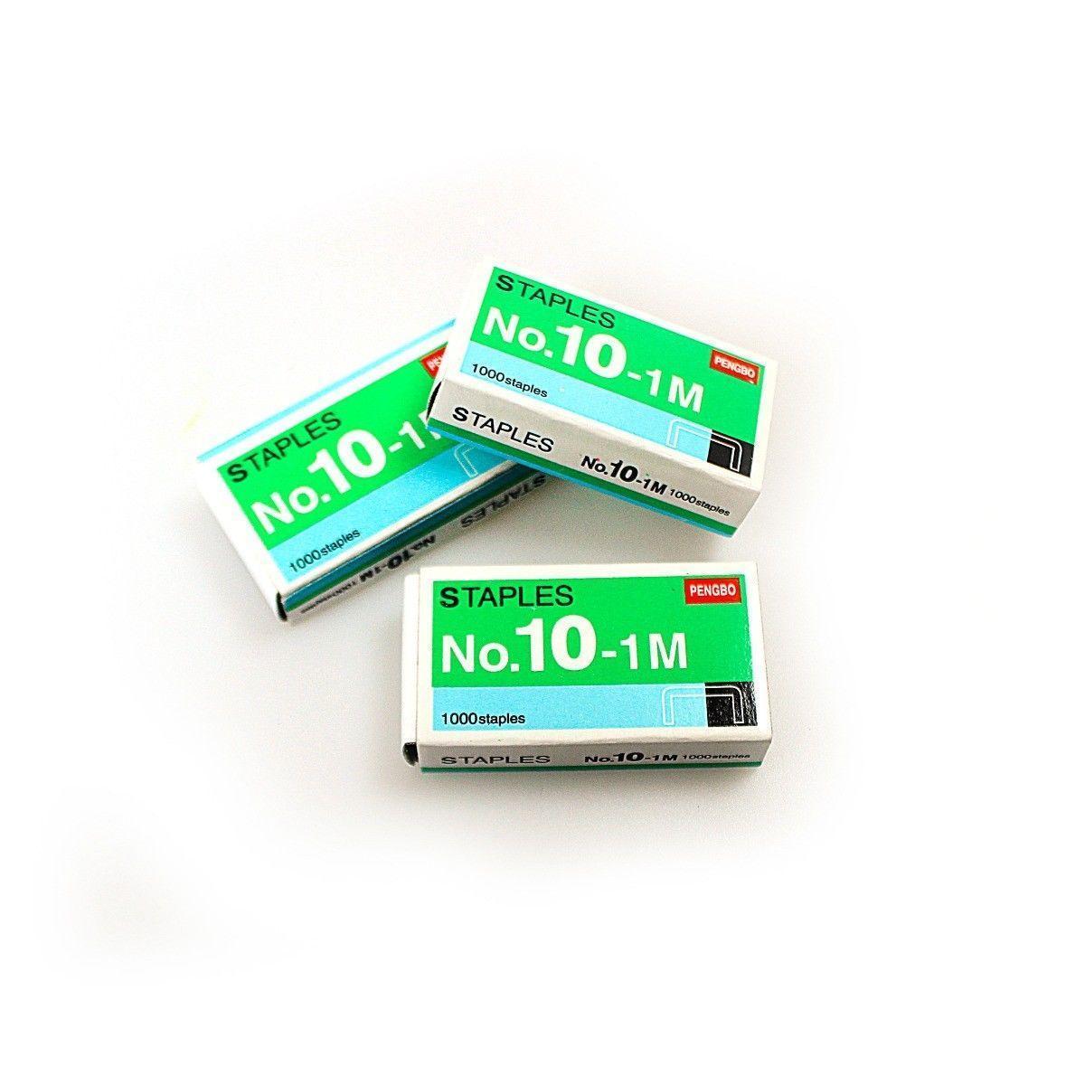 Metal Stationery Staples No.10-1M 5mm Pack of 3 0498