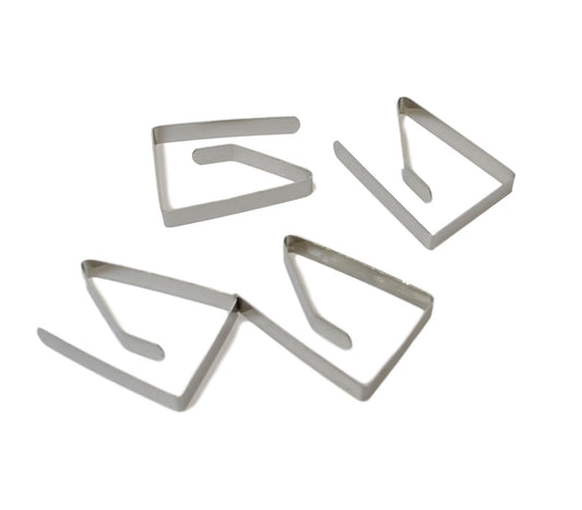 Stainless Steel Table Cloth Clips 4.5 x 4.5 x 1.8 cm Pack of 4 5718 A