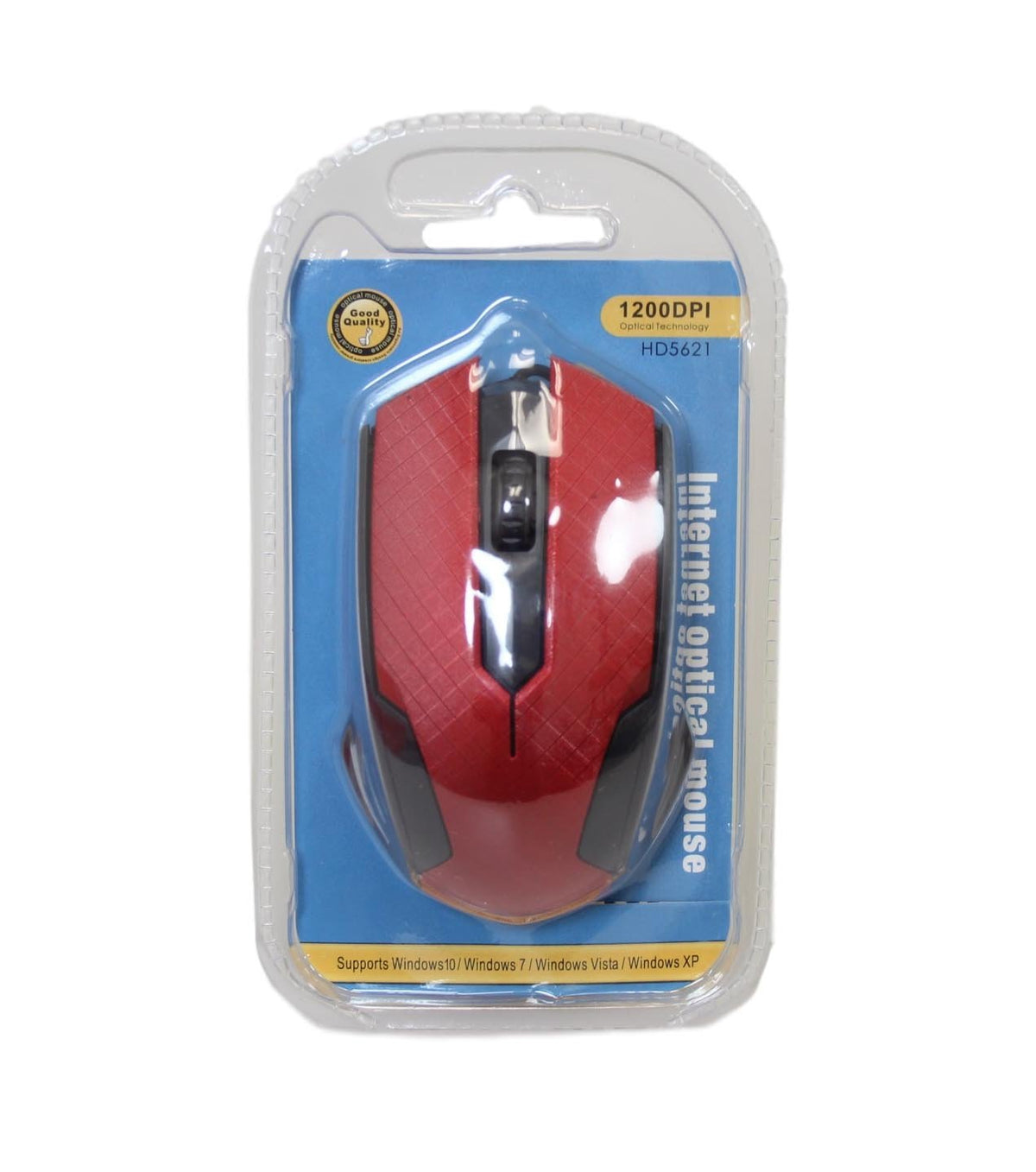 Internet Optical Mouse Computer Wired Mouse 14 Cm Assorted Colours (Parcel Rate)