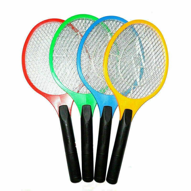 Electric Battery Operated Fly Mosquito Swatter Racket 50 x 21 cm Assorted Colours 5800