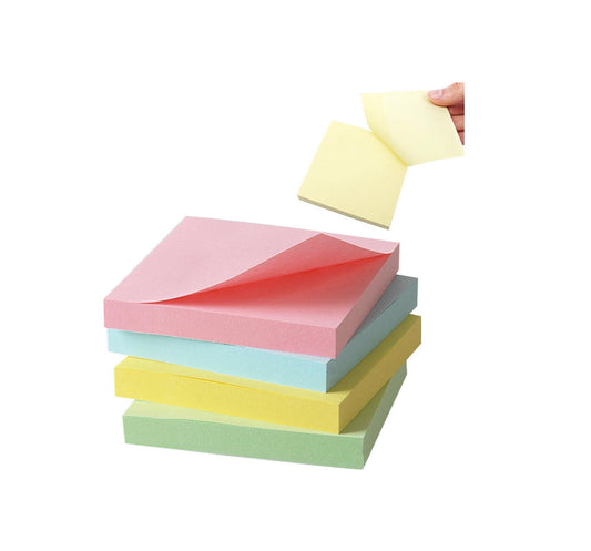 Sticky Notes Memo Block 400 Sheets 76 x 76 mm Assorted Colours 7134