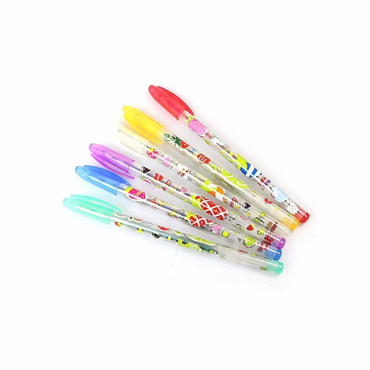 Children's Gel Pens Stationary Pack of 6 Colours 3107