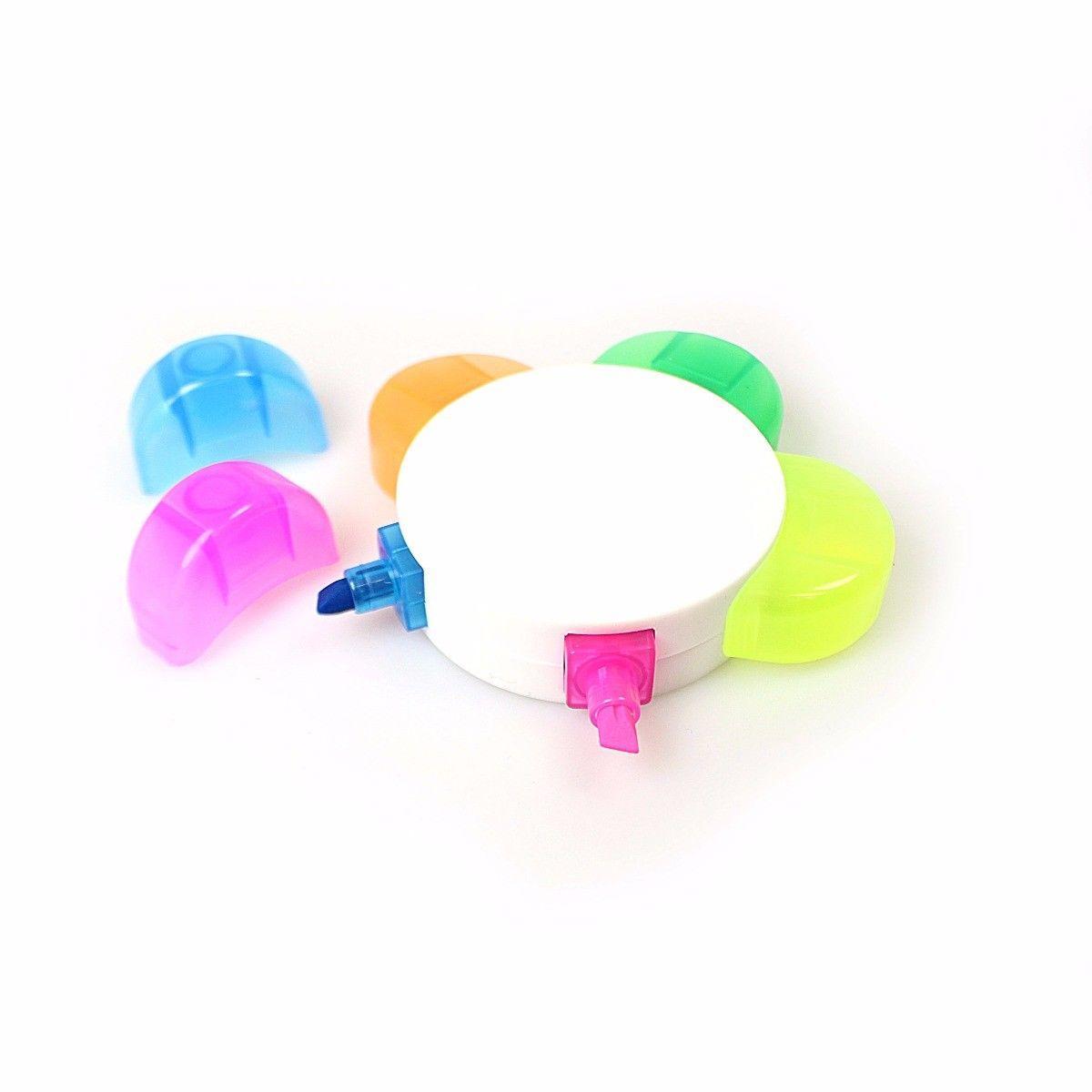 School Stationery Flower Shaped Highlighter Marker Pen 4146