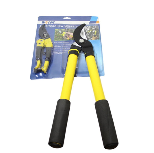 2 Heavy Duty Garden Outdoors Scissor Cutters Small and Large 190mm/ 370mm 5837