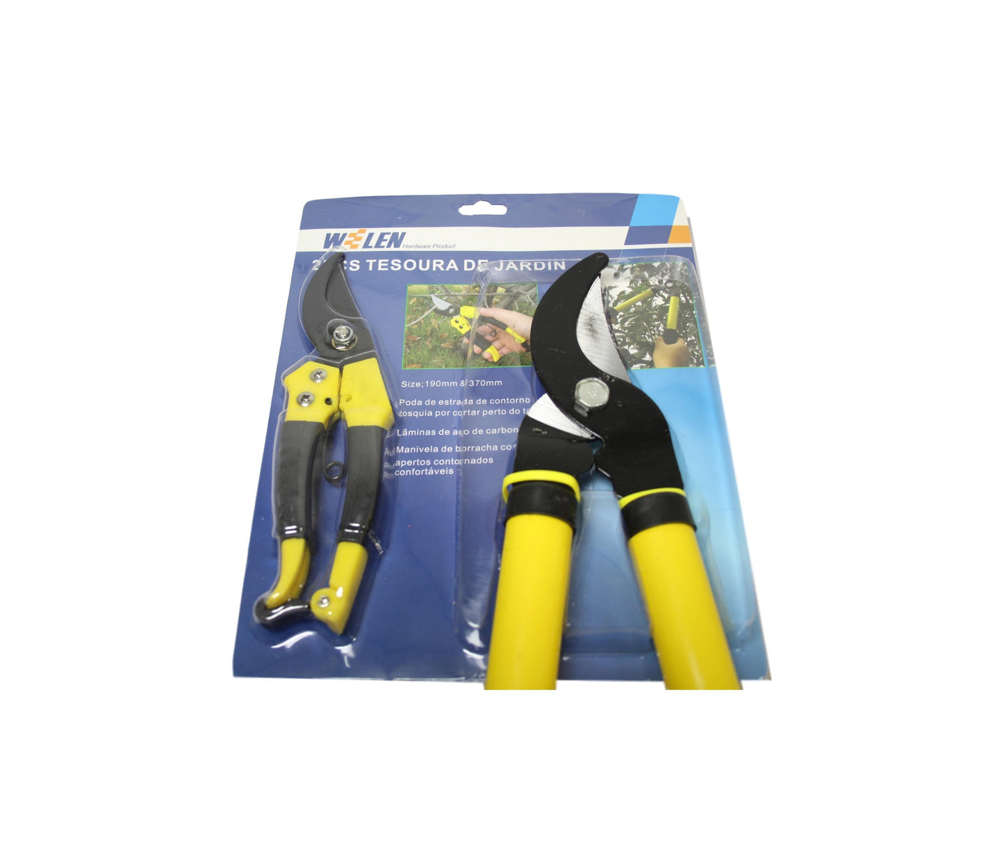 2 Heavy Duty Garden Outdoors Scissor Cutters Small and Large 190mm/ 370mm 5837