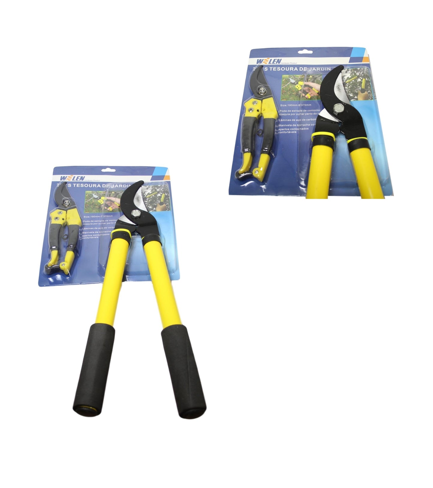 2 Heavy Duty Garden Outdoors Scissor Cutters Small and Large 190mm/ 370mm 5837