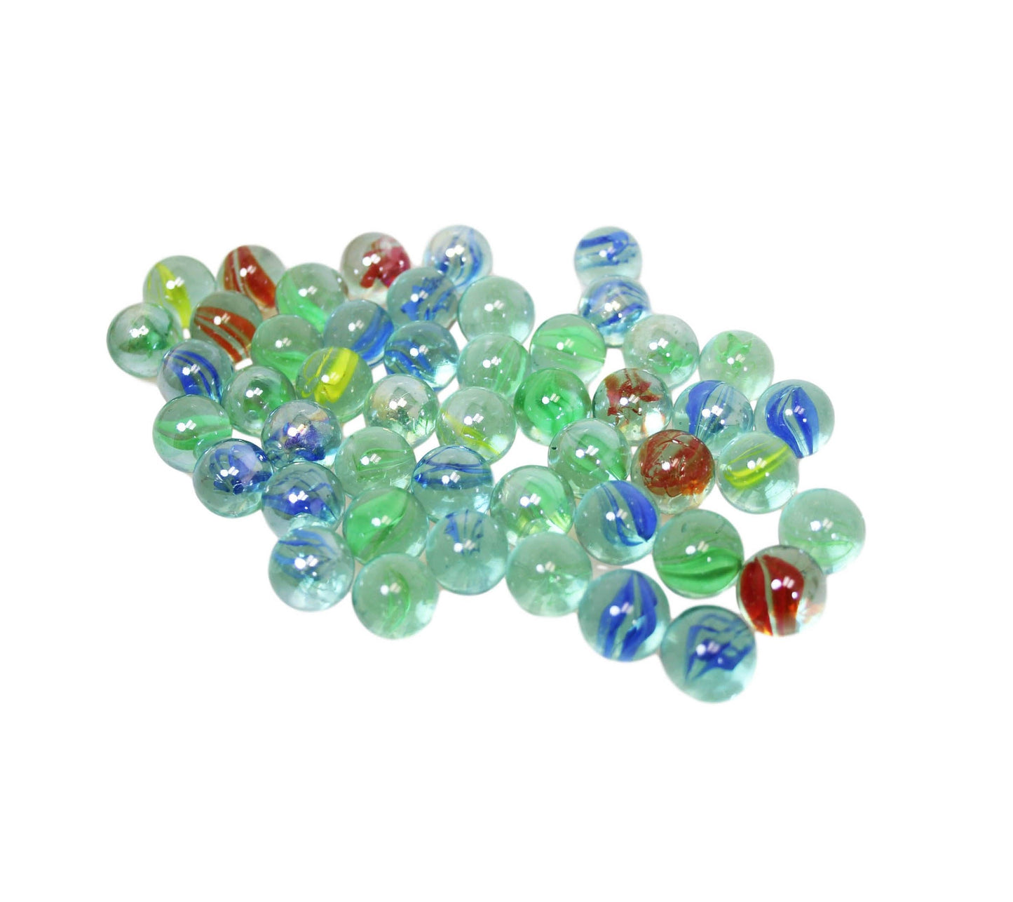 Bag Of Aquarium Fish Tank Stones Glass Marbles 15Mm Assorted