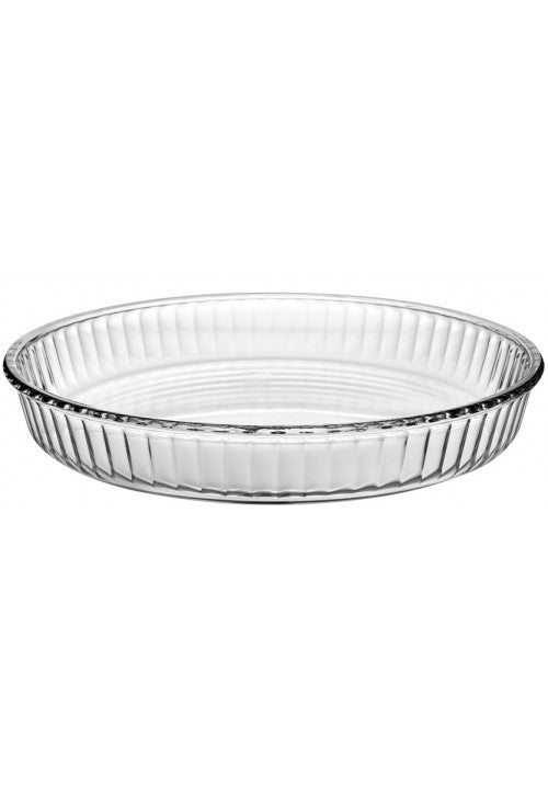 Pb Borcam Round Glass Desserts Flan Cheesecake Tart Dish 2.95 Litre 32Cm X 5Cm (Parcel Plus Rate)