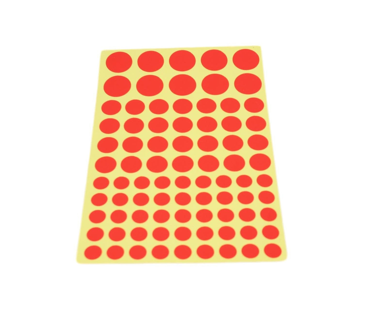 10 Sheets Assorted Sizes Round Sticker Labels 16 x 24 cm Assorted Colours 5909