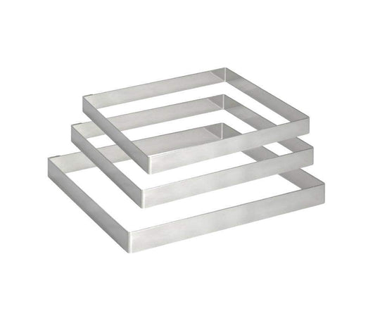Stainless Steel Cake Baking Tool Rectangle Mould 25cm  20cm  15cm  5917