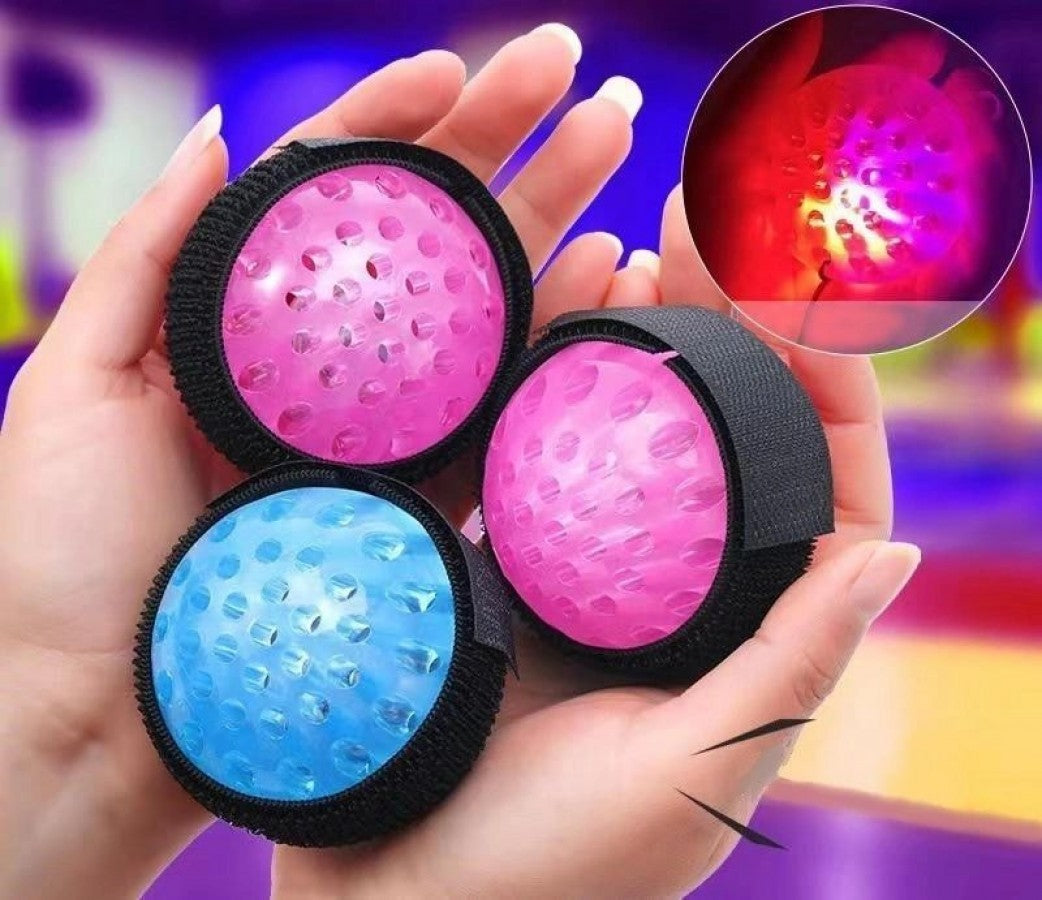 Wrist Band With Light Up Rubber Ball