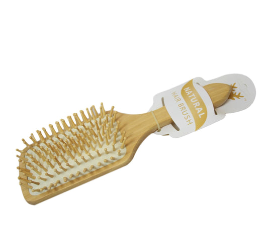 Natural Wood Bamboo Paddle Hair Brush 26 cm 5922