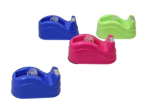 Plastic Tape Dispenser Assorted Colours