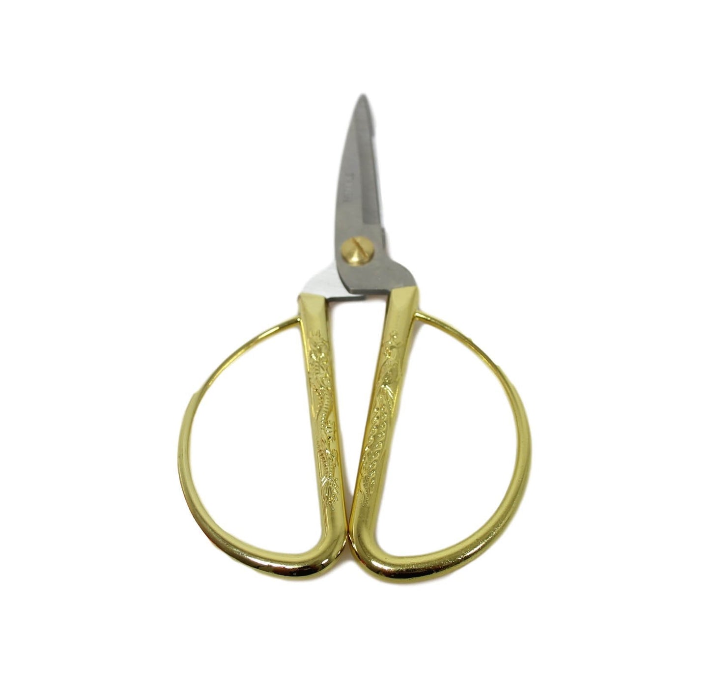 Stainless Steel Traditional Sewing Cutting Scissors with Gold Handle 19cm 5932