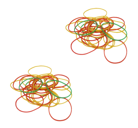 Assorted Colour Light Thin Rubber Bands Home School Arts And Crafts 300 Pack