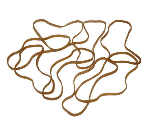 Brown Elastic Rubber Bands Large Heavy Duty Rubber Bands 50 Packs 5940