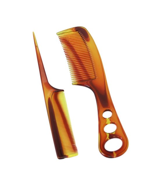 2 Pack Hair Comb Salon Barber Hair Styling Comb Hair Plastic Comb 23cm 5948A
